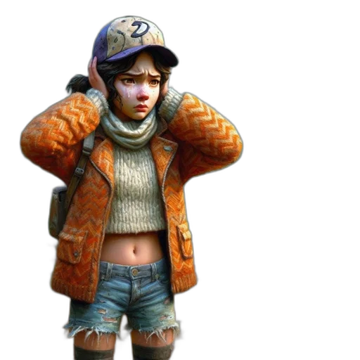 jacket, hat, weapon, concept art transparent PNG cut-out