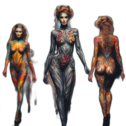 concept art, fantasy art, cyberpunk, comic book art transparent PNG cut-out
