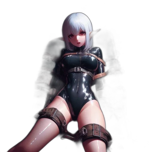 robot, dress, weapon, fantasy art transparent PNG cut-out