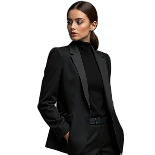 jacket, staff, dress, dark transparent PNG cut-out