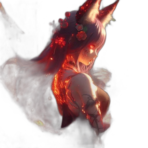 dragon, mask, creature, staff transparent PNG cut-out