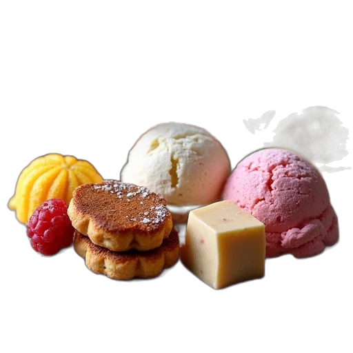 food, 3d render, pastel, dessert transparent PNG cut-out