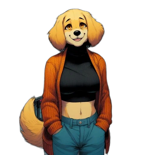 jacket, animal, staff, mask transparent PNG cut-out