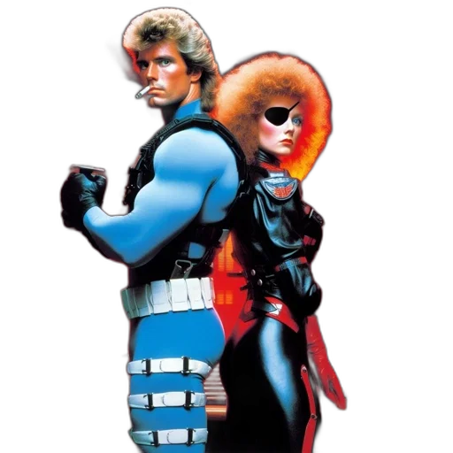 jacket, comic book art, concept art, outer space transparent PNG cut-out