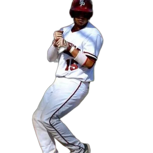 baseball, player, white, uniform transparent PNG cut-out