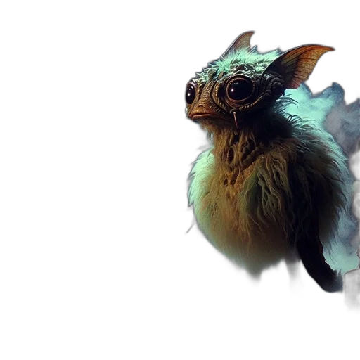 dragon, creature, animal, staff transparent PNG cut-out