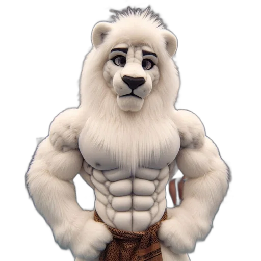 animal, staff, 3d render, concept art transparent PNG cut-out