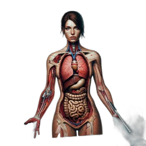 concept art, comic book art, pixel art, cyberpunk transparent PNG cut-out