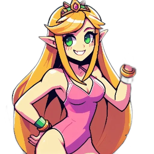 dress, crown, staff, weapon transparent PNG cut-out