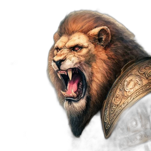 animal, crown, fantasy art, concept art transparent PNG cut-out