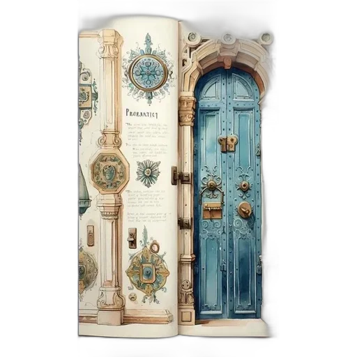 furniture, illustrated, page, book transparent PNG cut-out