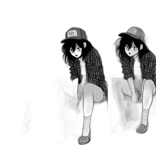 hat, jacket, creature, shoes transparent PNG cut-out