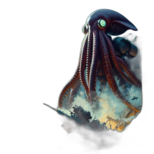 creature, animal, staff, robot transparent PNG cut-out