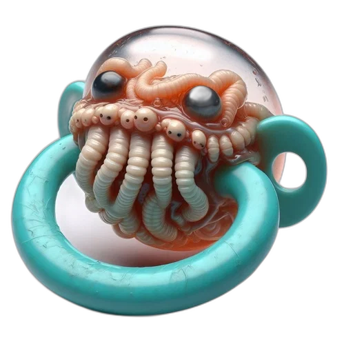 creature, jewelry, mask, 3d render transparent PNG cut-out