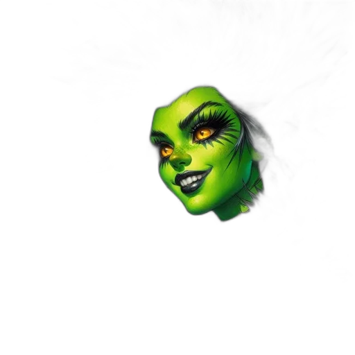 mask, creature, face, staff transparent PNG cut-out