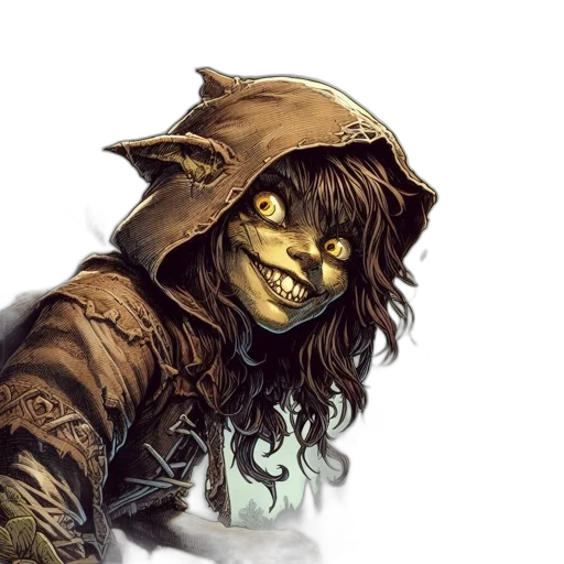 face, mask, creature, fantasy art transparent PNG cut-out