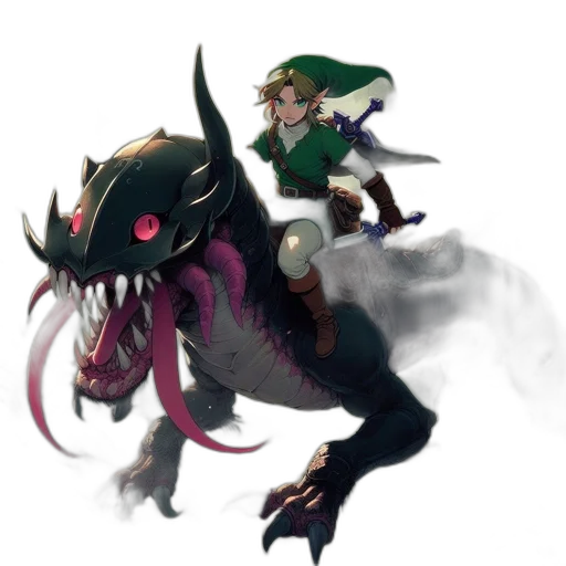 dragon, creature, staff, weapon transparent PNG cut-out