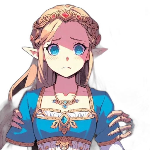dress, staff, crown, face transparent PNG cut-out
