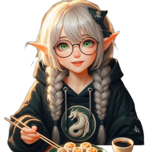 food, dragon, staff, face transparent PNG cut-out
