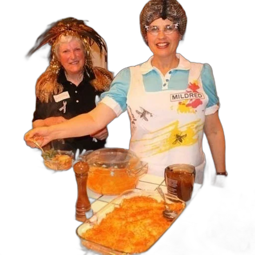food, staff, two, women transparent PNG cut-out