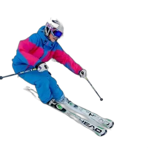 staff, robot, skier, blue transparent PNG cut-out