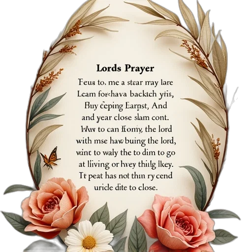 prayer, print, words, lord transparent PNG cut-out