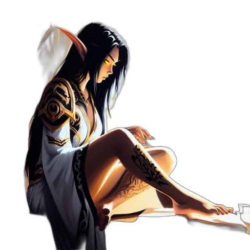 dress, jewelry, concept art, comic book art transparent PNG cut-out