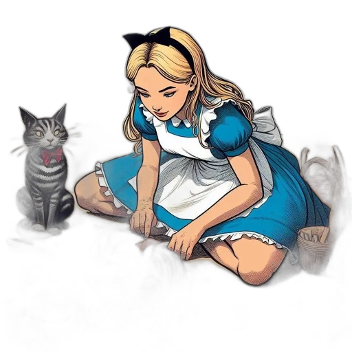 dress, comic book art, concept art, cartoon transparent PNG cut-out