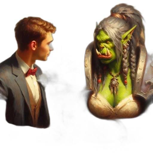 creature, mask, concept art, fantasy art transparent PNG cut-out