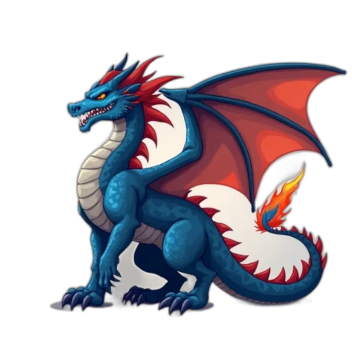 dragon, animal, pixel art, fantasy art transparent PNG cut-out
