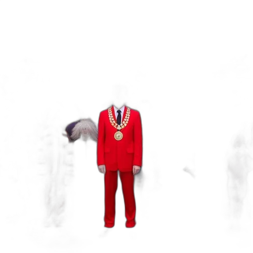jacket, dress, robot, creature transparent PNG cut-out