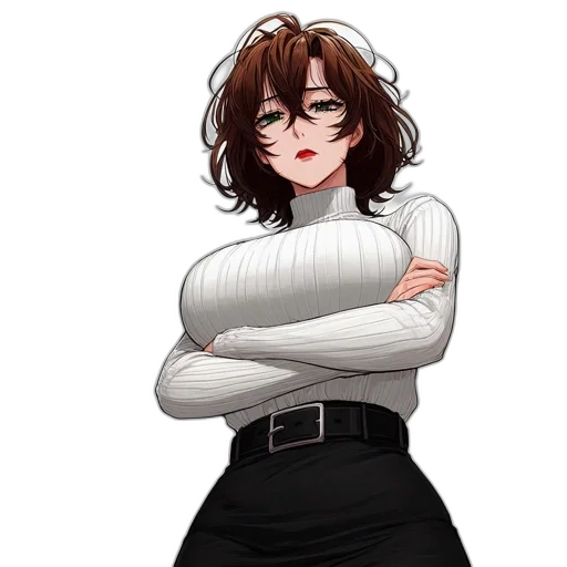 staff, dress, jacket, face transparent PNG cut-out