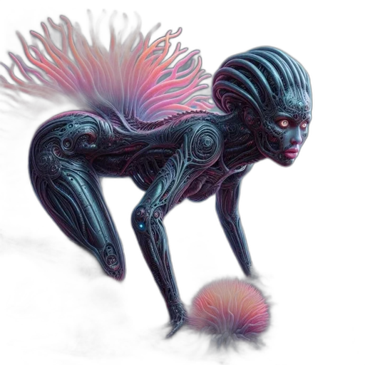 creature, hair, dragon, animal transparent PNG cut-out