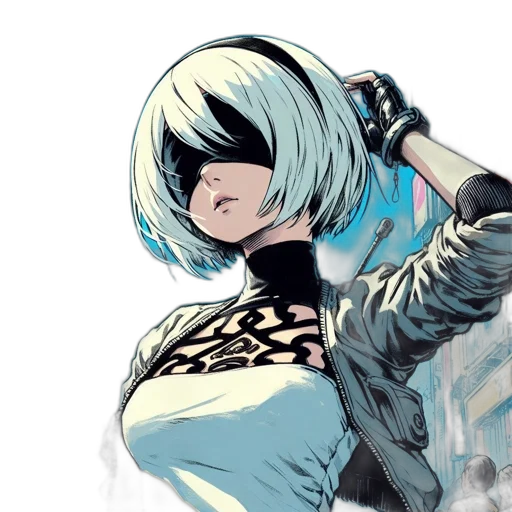 jacket, mask, weapon, sword transparent PNG cut-out