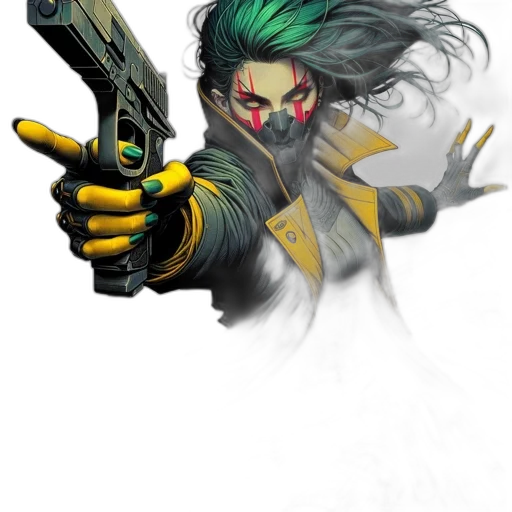 weapon, mask, comic book art, concept art transparent PNG cut-out