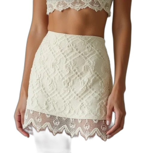 dress, monochrome, cream, lace transparent PNG cut-out