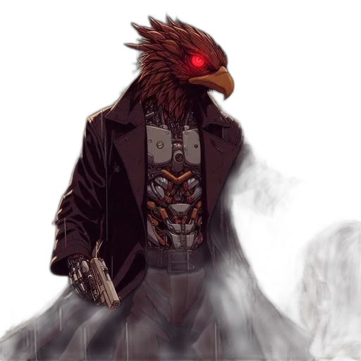 jacket, animal, concept art, fantasy art transparent PNG cut-out
