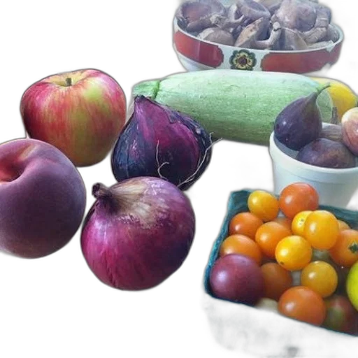 food, photorealistic, 3d render, earth tones transparent PNG cut-out