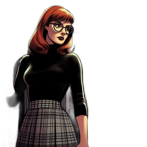 dress, jacket, comic book art, concept art transparent PNG cut-out