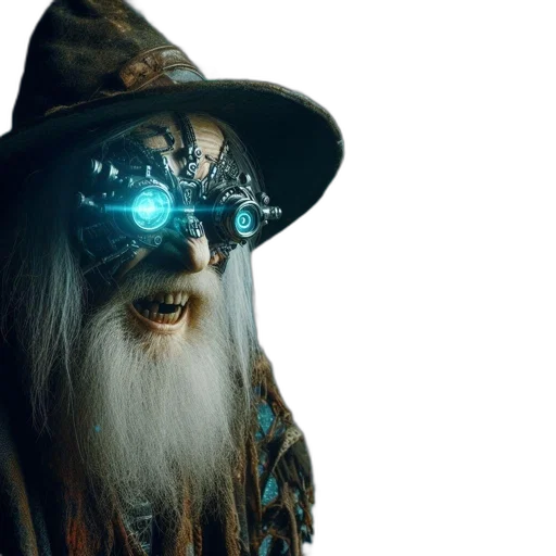 mask, staff, hat, creature transparent PNG cut-out