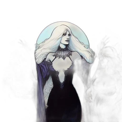 dress, mask, crown, creature transparent PNG cut-out