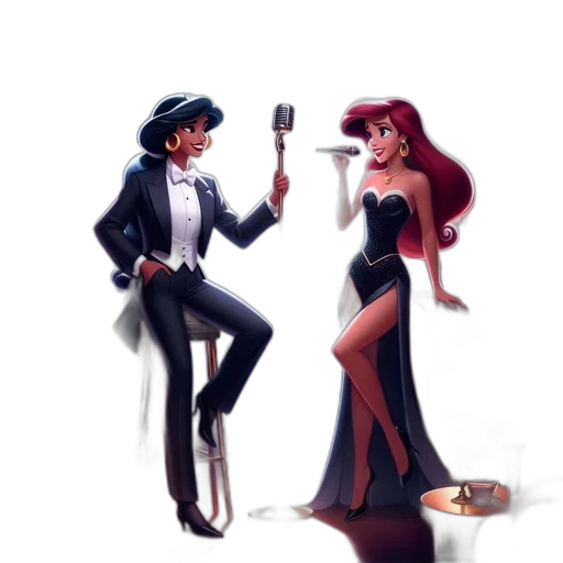 dress, concept art, cartoon, comic book art transparent PNG cut-out