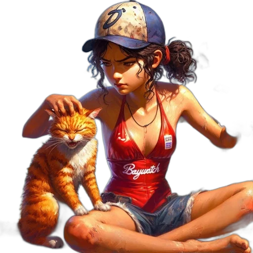 concept art, comic book art, fantasy art, photorealistic transparent PNG cut-out