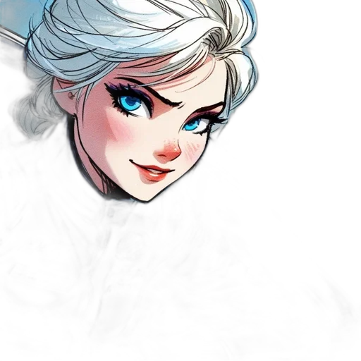 face, concept art, fantasy art, comic book art transparent PNG cut-out
