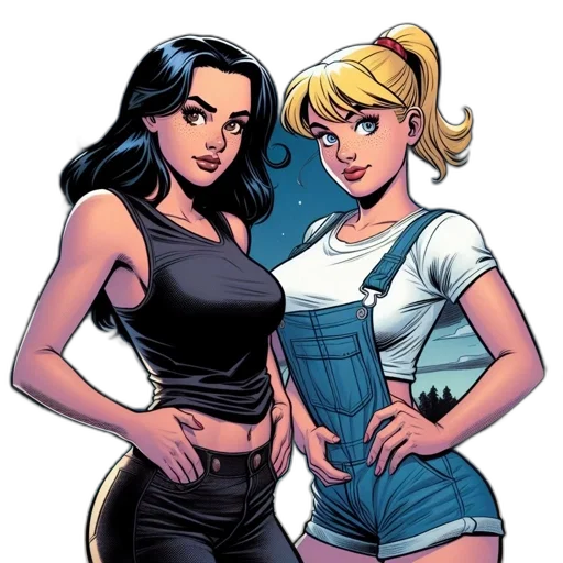 comic book art, concept art, cartoon, fantasy art transparent PNG cut-out