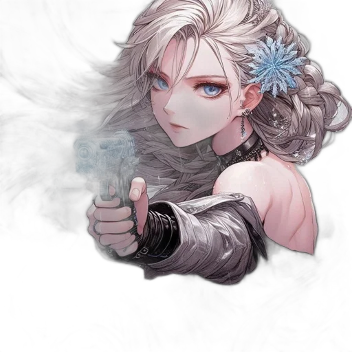 weapon, staff, sword, flower transparent PNG cut-out