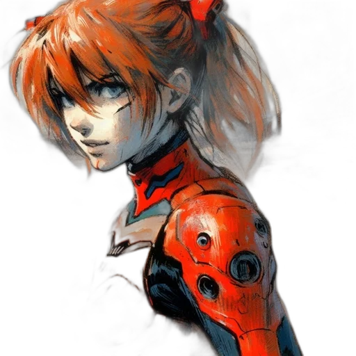 robot, face, weapon, concept art transparent PNG cut-out