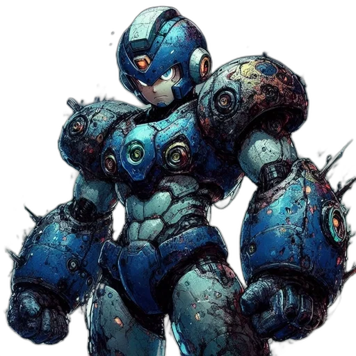 robot, concept art, comic book art, fantasy art transparent PNG cut-out