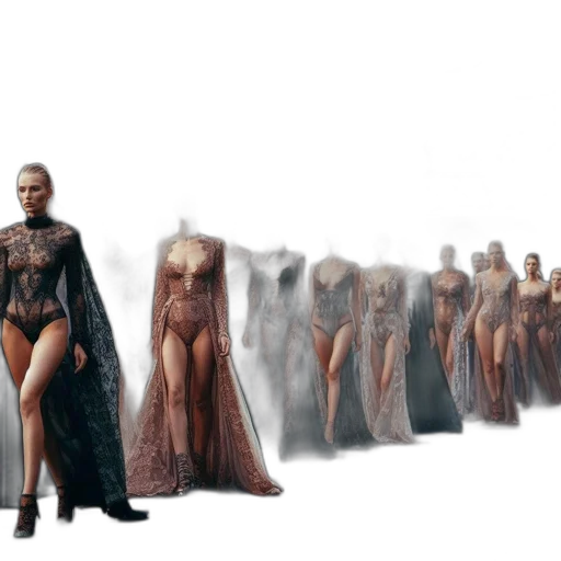 dress, concept art, 3d render, fantasy art transparent PNG cut-out