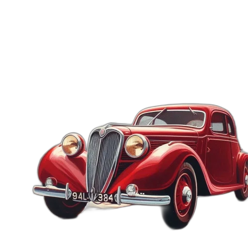 car, photorealistic, 3d render, pencil sketch transparent PNG cut-out